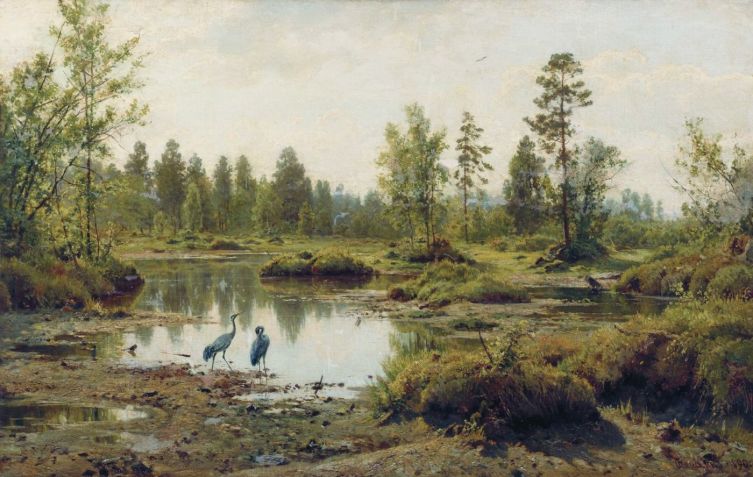 И. И. Шишкин, «Болото. Полесье», 1890 г.