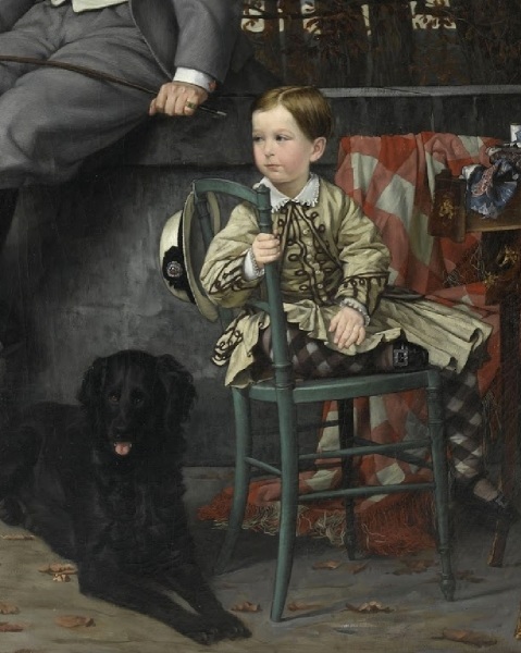 Джеймс Тиссо, «Портрет маркиза и маркизы Мирамон», фрагмент «Сын», 1865 г.