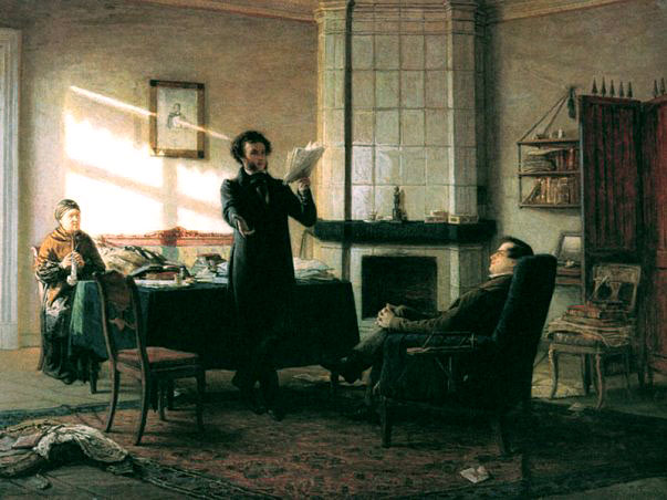 Н. Н. Ге, «А.С. Пушкин в селе Михайловском», 1875 г.