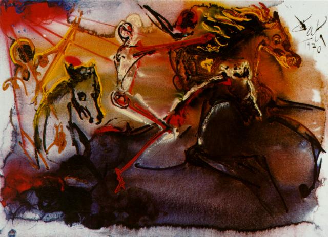 Сальвадор Дали, «Всадник Апокалипсиса», 1970 г.