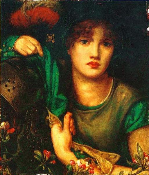 Картина Данте Россетти «Моя Леди Зелёные рукава». 1864