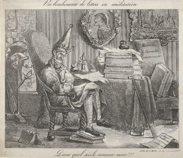 Эжен Делакруа, «Размышляющий литератор», 1821 г.