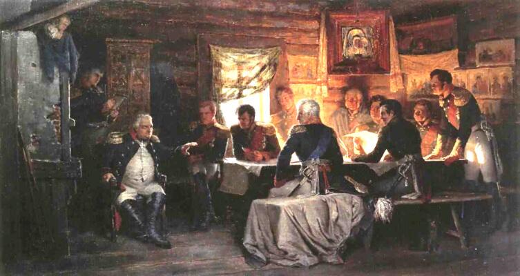 А. Д. Кившенко «Военный совет в Филях в 1812 г.»