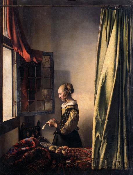 Ян Вермеер, «Девушка, читающая письмо у открытого окна», 1657—1659 гг.