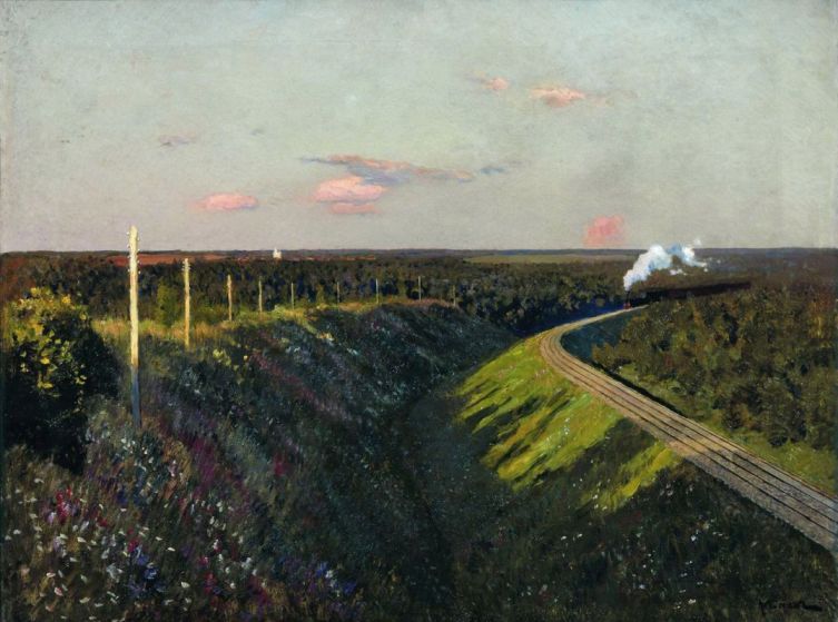 И. И. Левитан, «Поезд в пути», 1890-е гг.
