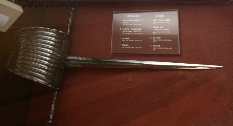 Кинжал для левой руки дага, мастер Педро Вельмонте, Толедо, ок. 1610 г., Эрмитаж, Санкт-Петербург