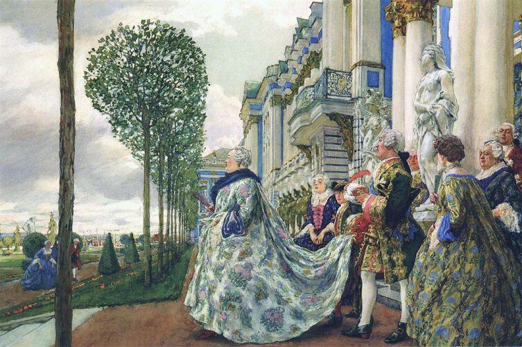 «Елизавета Петровна в Царском Селе», художник Е. Лансере, 1905г.