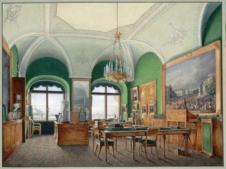 Большой кабинет Николая I в Зимнем дворце