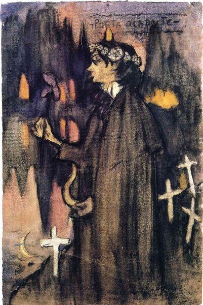 Пабло Пикассо, «Поэт декадент. Портрет Хайме Сабартеса», 1900 г.