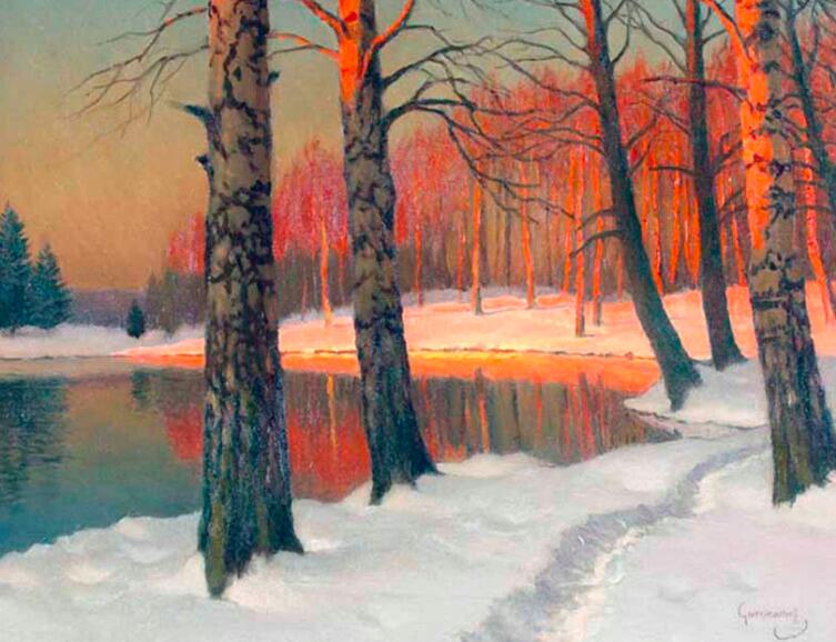 «Зимний закат», М. Гермашев