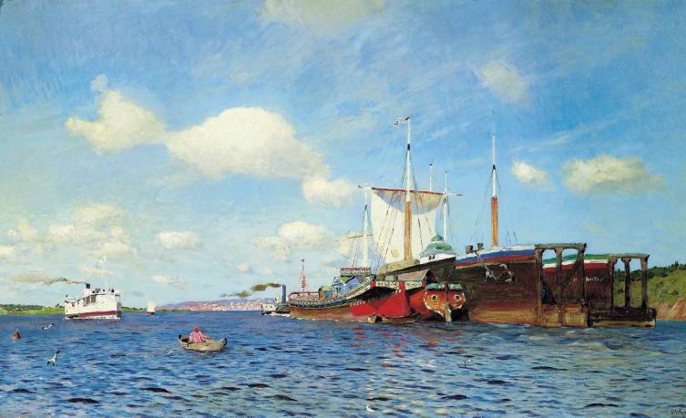 И. И. Левитан, «Свежий ветер. Волга», 1895 г.