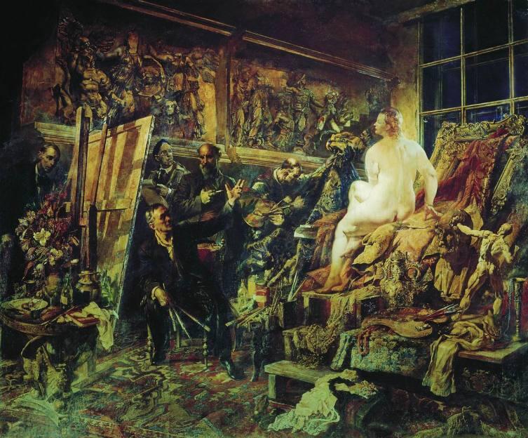 В. Яковлев, «Спор об искусстве», 1946 г.