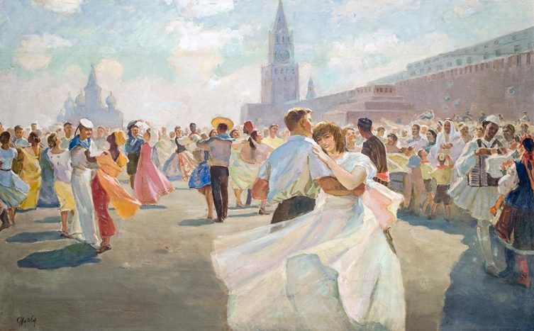 С. М. Низовая-Шаблыкина, «Фестиваль молодежи и студентов на Красной площади», 1957 г.