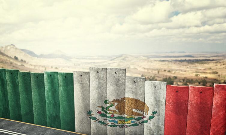Пограничная стена между Мексикой и США