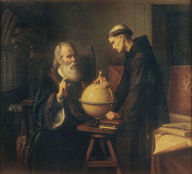 Феликс Парра, «Галилео демонстрирует новые астрономические теории в университете Падуи», 1873 г.