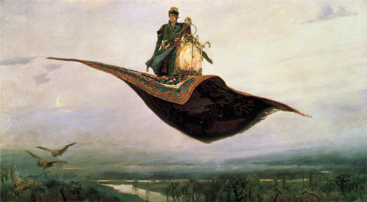 В. М. Васнецов, «Ковер-самолет», 1880 г.