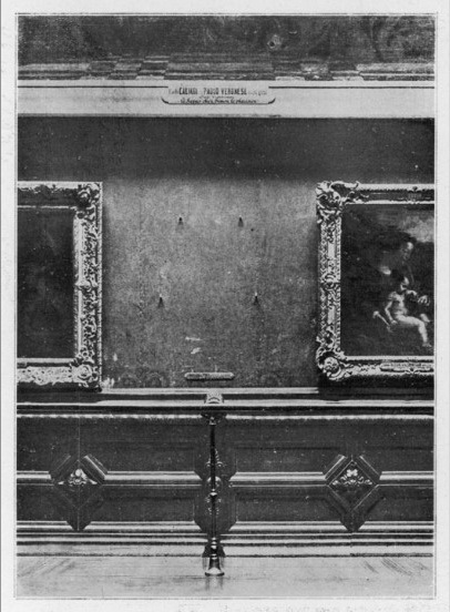 1911 г., пустое место на стене, где должна была висеть картина