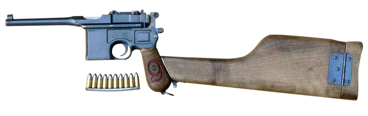 9-мм пистолет Маузер К96 с кобурой-прикладом