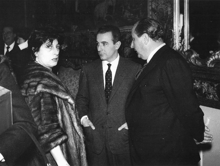 Анна Маньяни, Гоффредо Ломбардо и Роберто Росселини (слева направо)