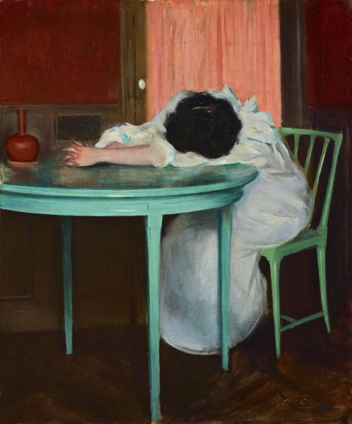 Рамон Касас Карбо, «Усталая», 1900 г.