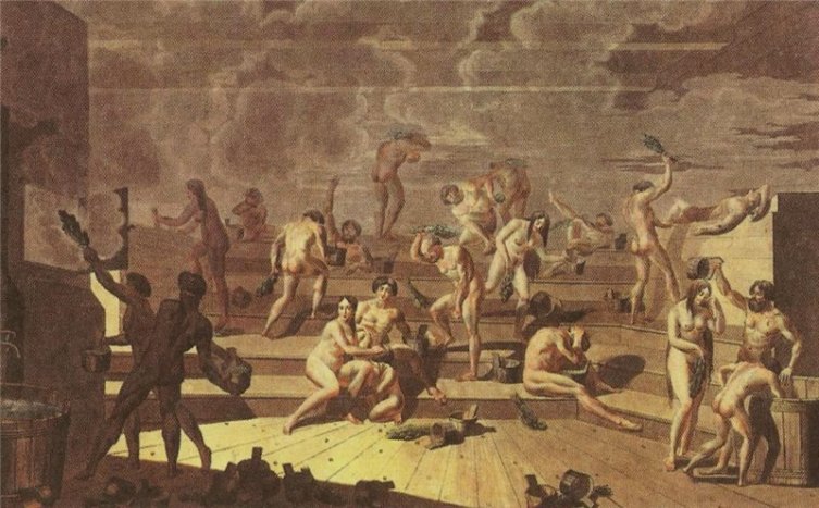 Е. М. Корнеев, «Русская баня», 1812 г.