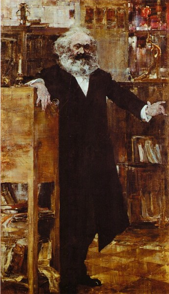 Н. И. Фешин, «Портрет Карла Маркса», 1918 г.