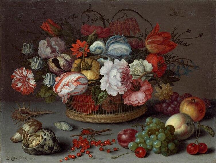 Балтасар ван дер Аст, «Корзина с цветами», 1622 г.