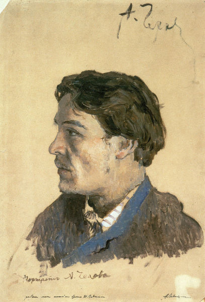 Исаак Левитан, «Портрет А. П. Чехова», 1885—1886 гг.