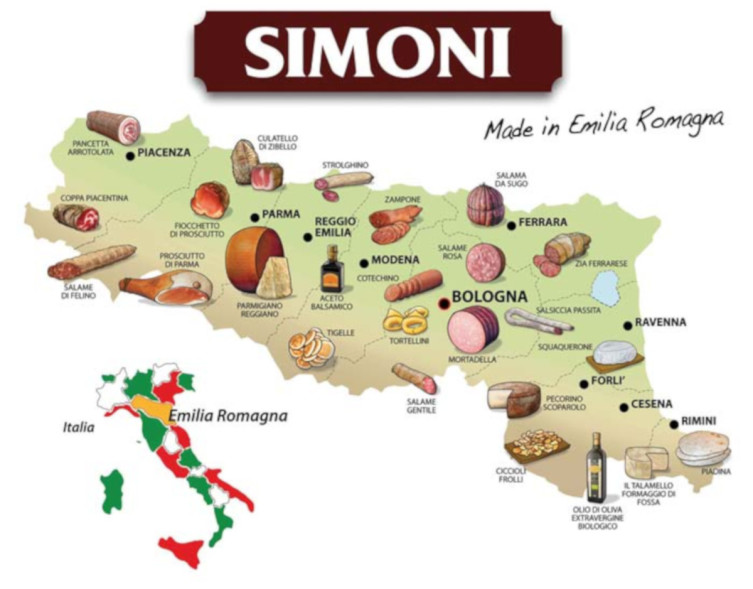 Эмилия-Романья. Ее место на карте Италии и на столе итальянца