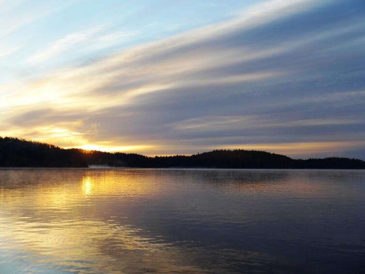 Ладожское озеро, восход