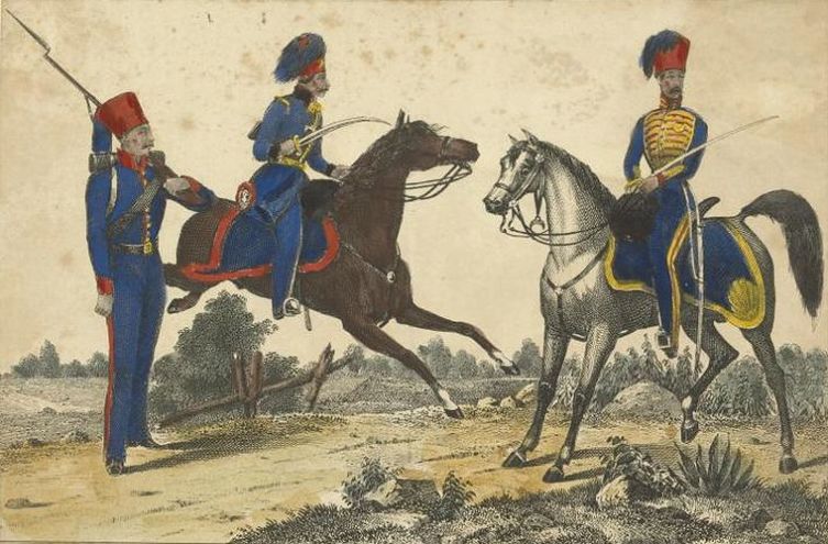 Турецкие кавалеристы в конце XVIII века