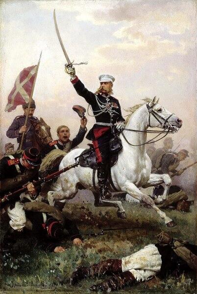 Н. Д. Дмитриев-Оренбургский, «Генерал М. Д. Скобелев на коне», 1883 г.