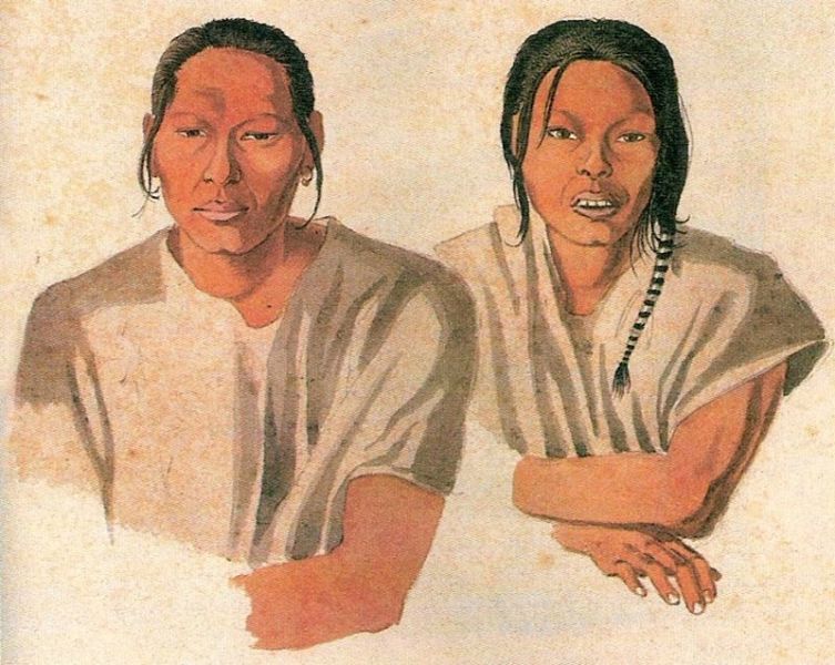 Араваки из племени гуана, художник Эркюль Флоранс
