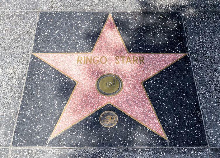 Звезда Ринго Старра на Голливудской «Аллее славы»