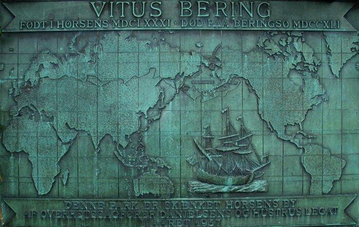 Карта плаваний В. Беринга