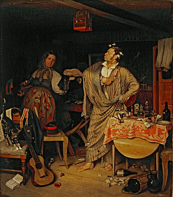 П. А. Федотов, «Свежий кавалер», 1846 г.