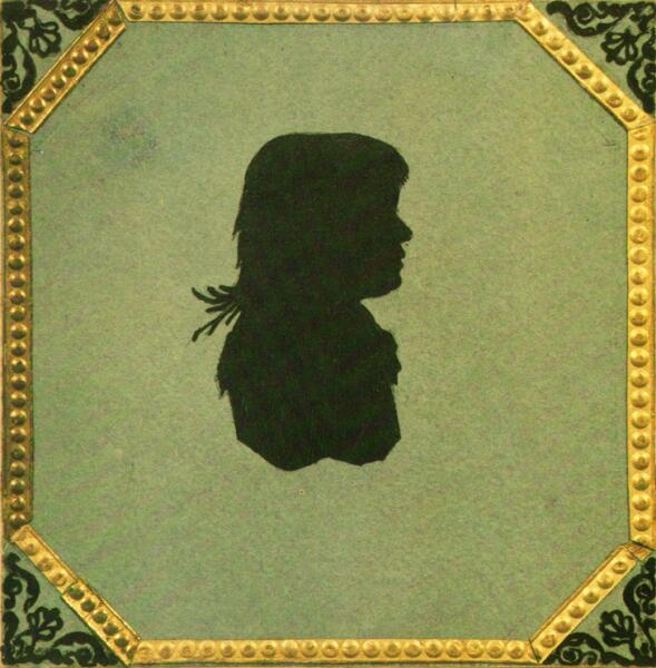 Силуэт М. Н. Волконской — единственное изображение матери писателя, 1810-е гг.