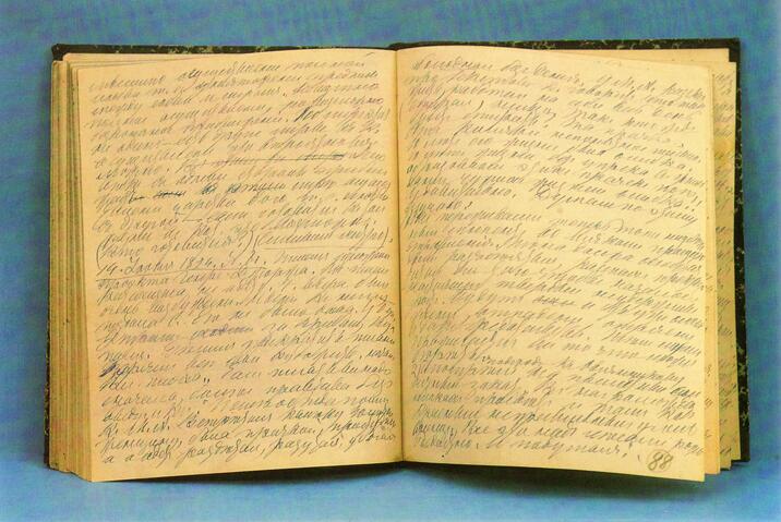Свой дневник Л. Н. Толстой вёл с юных лет до конца жизни. Записи из тетради 1891—1895 гг.