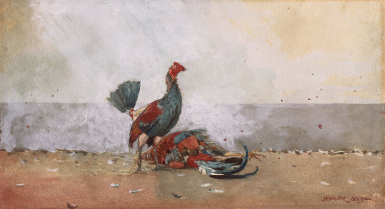 Уинслоу Хомер, «Петушиный бой», 1885 г.