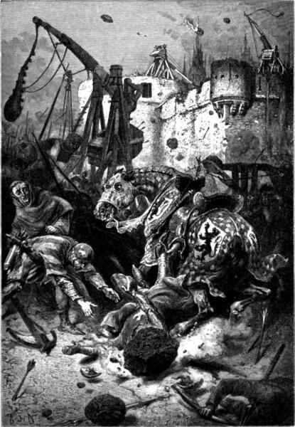 Альфонс де Невиль, «Смерть Симона Де Монфора во время осады Тулузы»