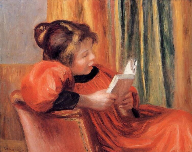 Пьер Огюст Ренуар, «Девушка за чтением», 1890 г.