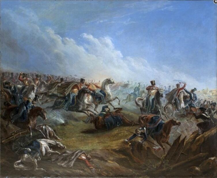 М. Ю. Лермонтов, «Атака лейб-гвардии гусар под Варшавой 26 августа 1831 года», 1837 г.