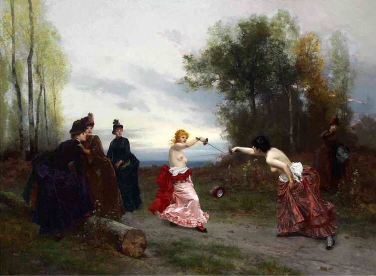 Эмиль-Антуан Байяр, «Дуэль», 1884 г.