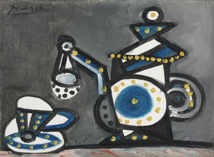 Пабло Пикассо, «Натюрморт с чайником и чашкой», 1953 г.