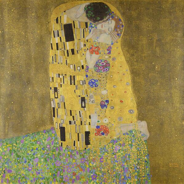 Густав Климт, «Поцелуй», 1907—1908 гг.