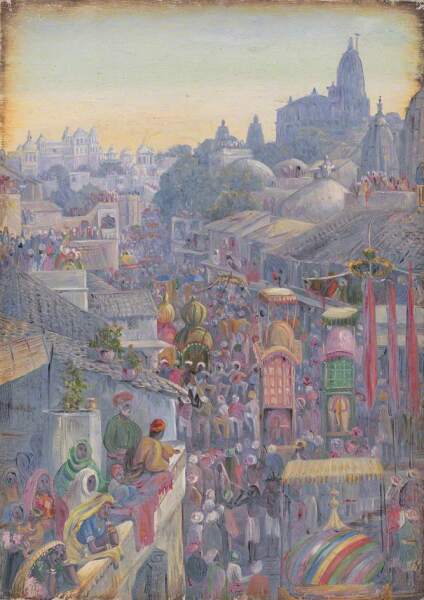 Марианна Норт, «Фестиваль Мухаррам, Удайпур, Раджастхан, Индия», 1879 г.