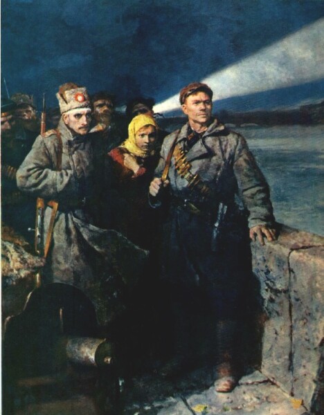 В. А. Серов, «Ждут сигнала. Перед штурмом», 1957 г.
