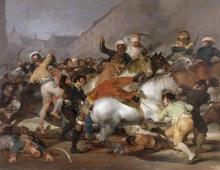 Франсиско Гойя, «Восстание 2 мая 1808 года в Мадриде», 1814 г.