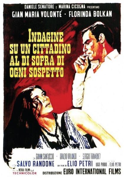 Постер фильма «Следствие по делу гражданина вне всяких подозрений», 1969 г.