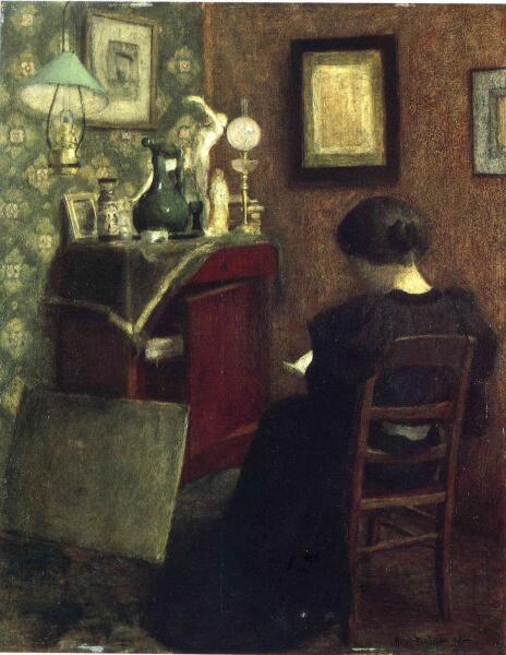 Анри Матисс, «Читающая женщина», 1894 г.